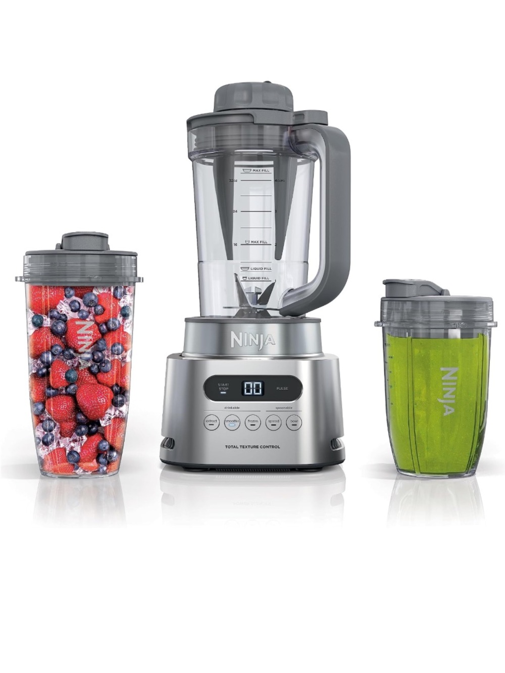 Ninja TWISTi High-Speed Blender Duo - Silver and Gray